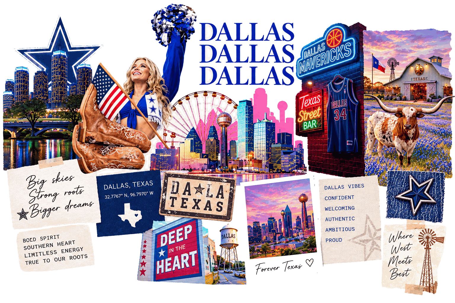 The Dallas skyline